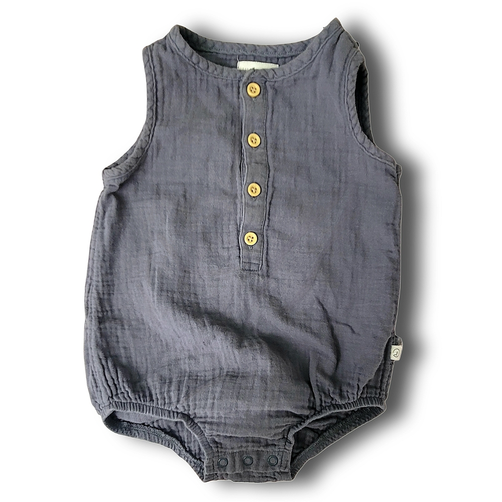 Sleeveless Gray Kids Bodysuit